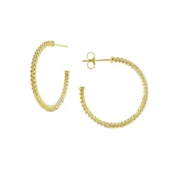 Hoop Earrings<LAGOS Small 18K Gold Caviar Hoop Earrings
