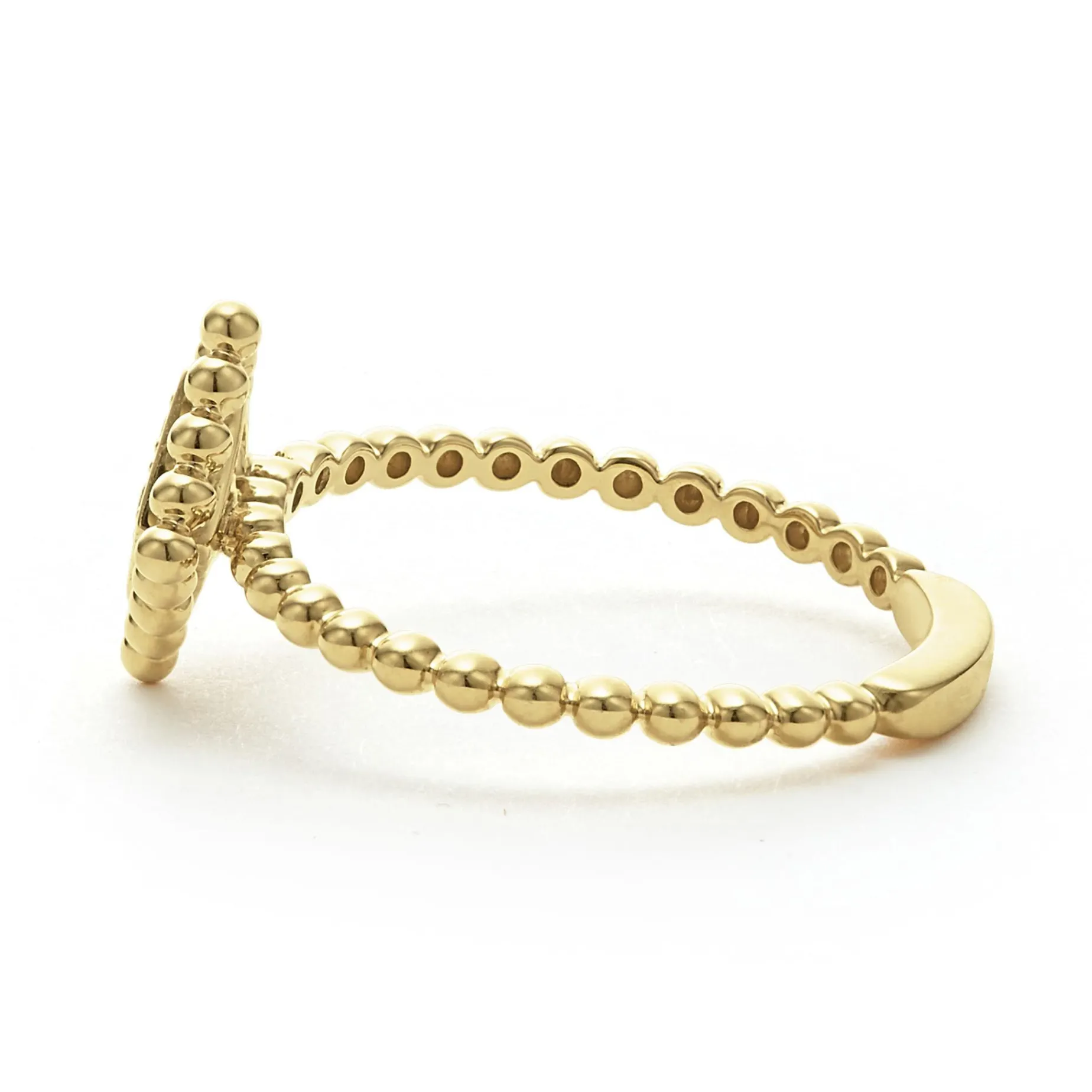 Gold<LAGOS Small 18K Gold Diamond Ring