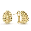 Gold<LAGOS Small 18K Gold Omega Clip Earrings