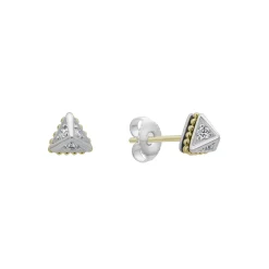 Diamonds<LAGOS Small Pyramid Diamond Stud Earrings