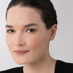 Gold<LAGOS Small Rose Cut Diamond Stud Earrings