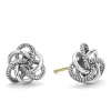 Stud Earrings<LAGOS Small Silver Love Knot Stud Earrings