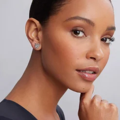 Stud Earrings<LAGOS Small Silver Love Knot Stud Earrings