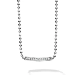 Diamonds<LAGOS Small Station Diamond Beaded Necklace