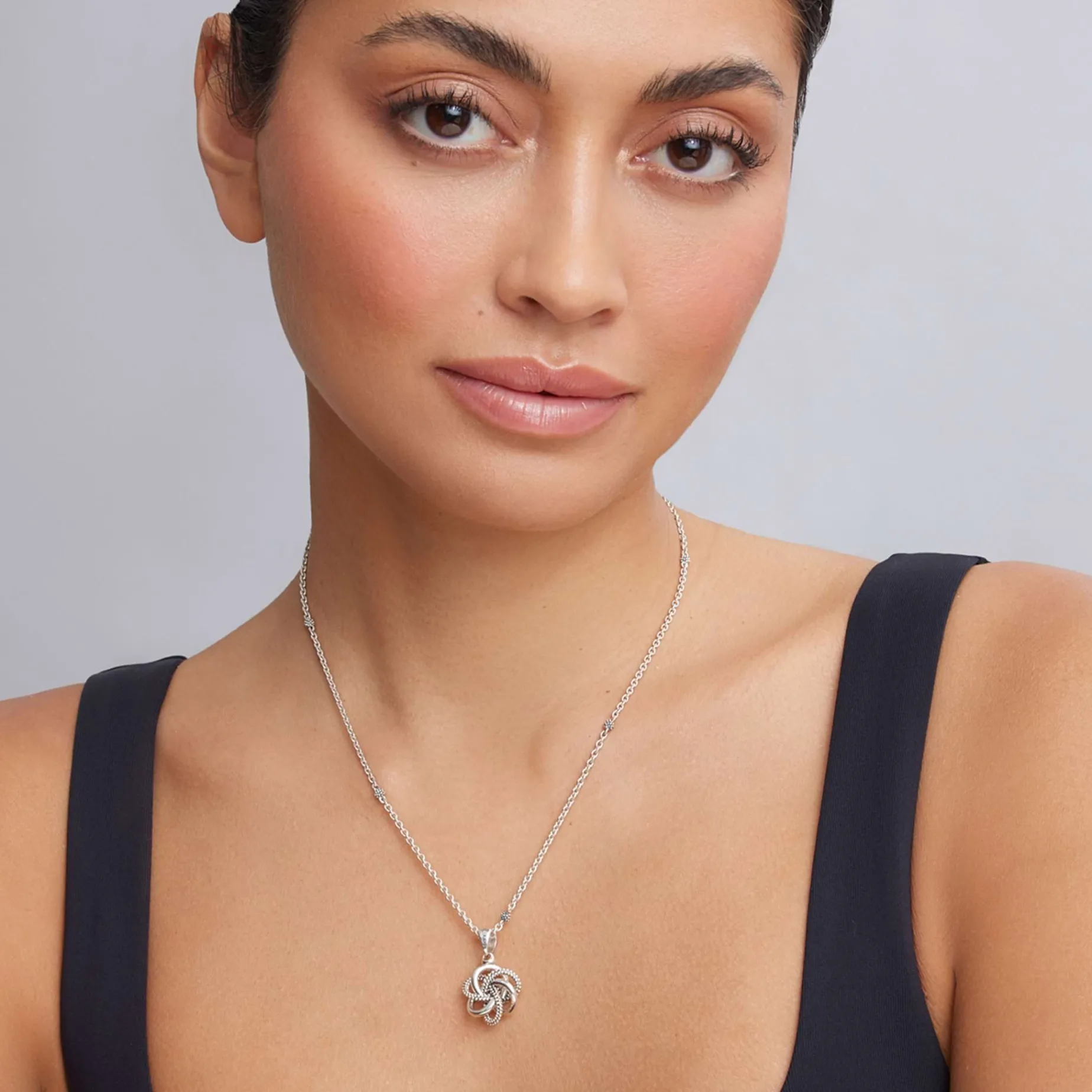 Silver<LAGOS Small Sterling Silver Pendant Necklace