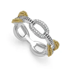 Diamonds<LAGOS Small Two-Tone Eternity Diamond Ring