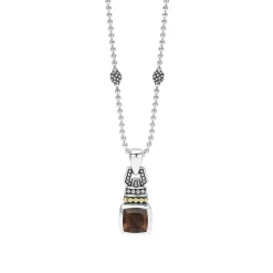 Gemstones<LAGOS Smokey Quartz Gemstone Pendant Necklace