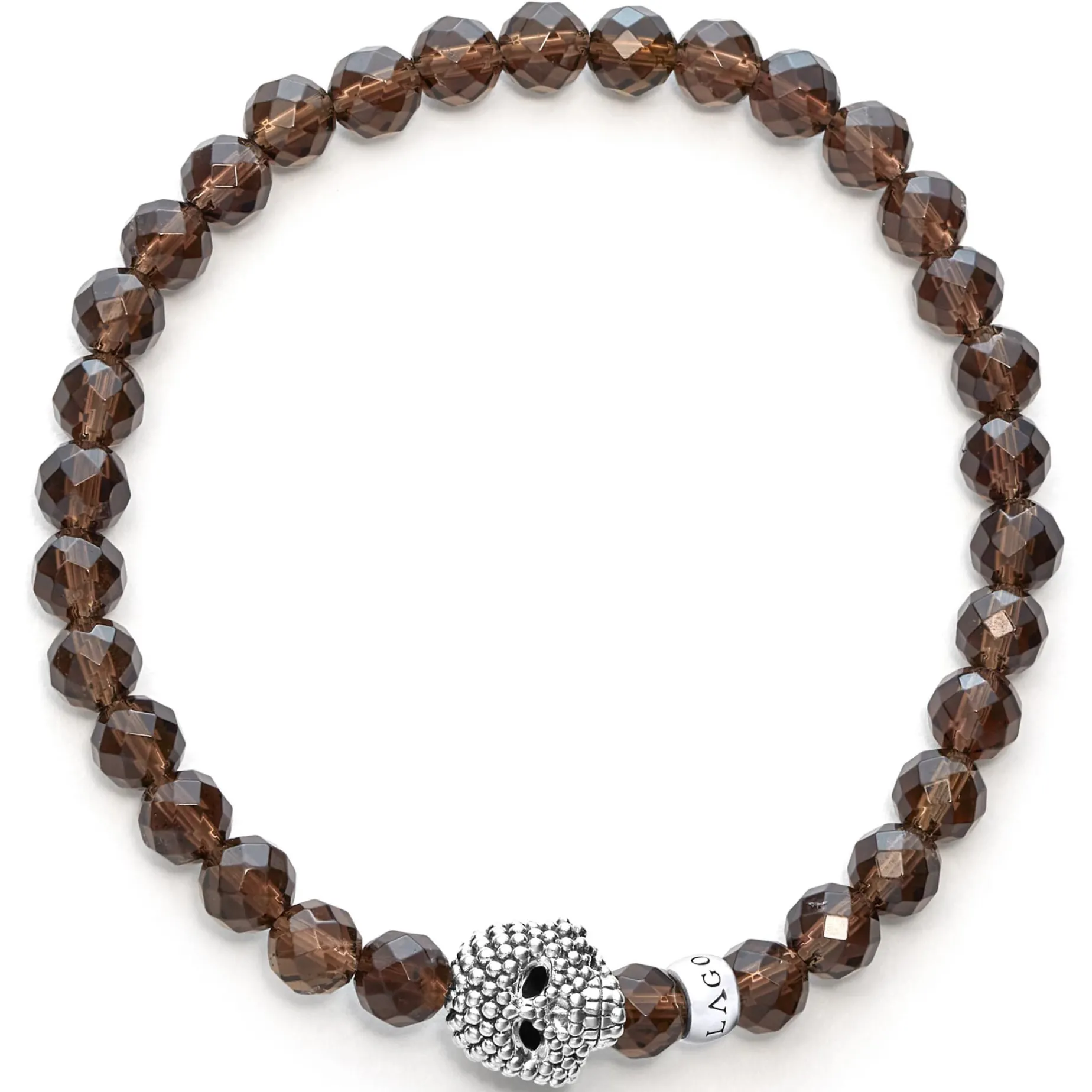 Bracelets<LAGOS Smokey Quartz Skull Bracelet