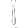 Silver<LAGOS Smooth Drop Pendant Necklace