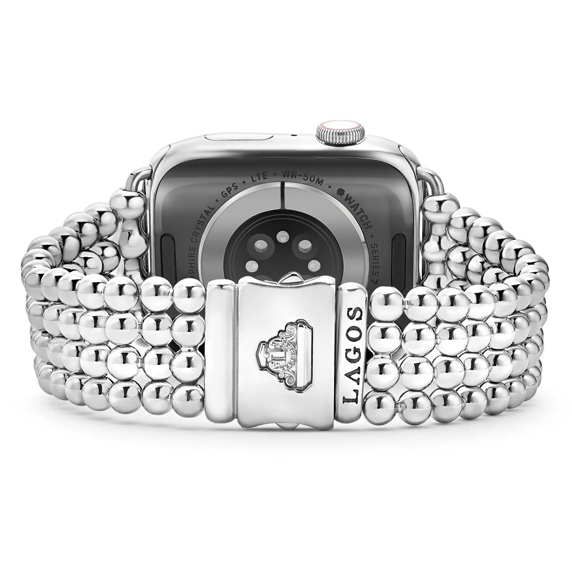 Watch Bands<LAGOS Stainless Steel Infinite Caviar Beaded Watch Bracelet - 42Mm-49Mm