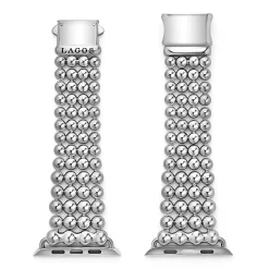 Watch Bands<LAGOS Stainless Steel Infinite Caviar Beaded Watch Bracelet - 42Mm-49Mm