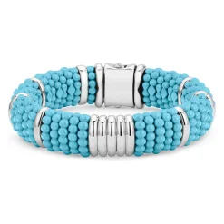 Silver<LAGOS Statement Ceramic Beaded Bracelet | 15Mm