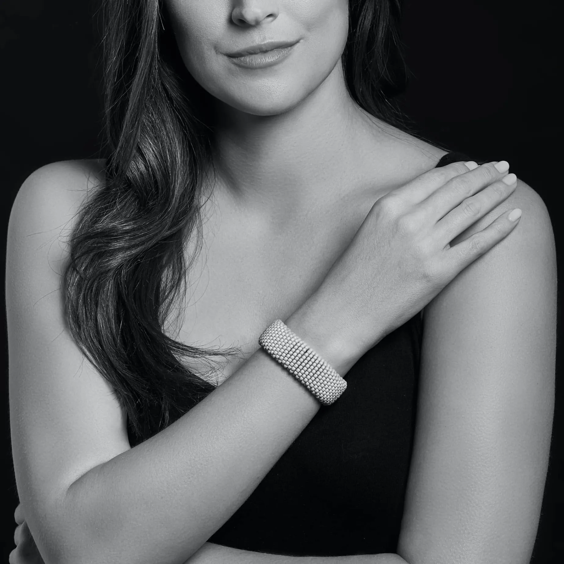 Silver<LAGOS Statement Ceramic Caviar Bracelet | 23Mm