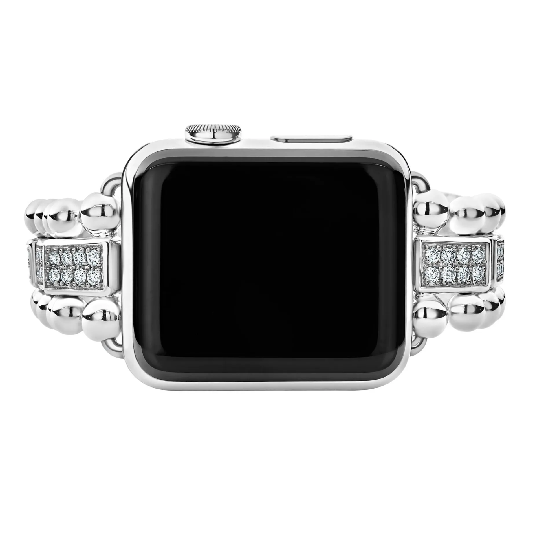 Diamonds<LAGOS Sterling Silver Full Diamond Watch Bracelet-38-45Mm