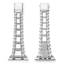 Diamonds<LAGOS Sterling Silver Half Diamond Watch Bracelet-42-49Mm