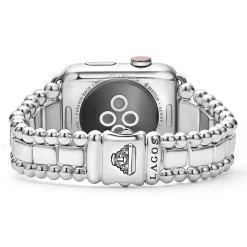 Diamonds<LAGOS Sterling Silver Half Diamond Watch Bracelet-42-49Mm