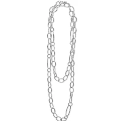 Silver<LAGOS Sterling Silver Link Necklace
