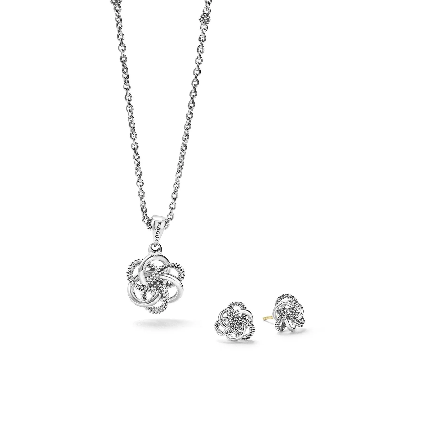 Silver<LAGOS Sterling Silver Love Knot Gift Set