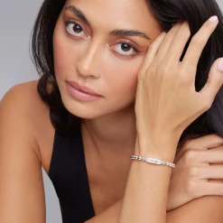 Silver<LAGOS Stretch Bead Mom Bracelet