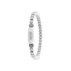 Silver<LAGOS Stretch Bead Mom Bracelet