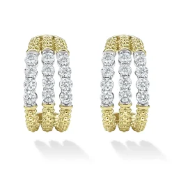 Hoop Earrings<LAGOS Superfine Diamond Hoop Earrings