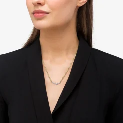 Gold<LAGOS Superfine Diamond Station Necklace