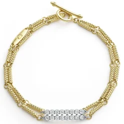 Diamonds<LAGOS Superfine Double Link Diamond Bracelet
