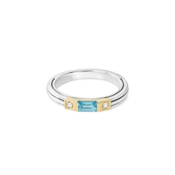 Diamonds<LAGOS Swiss Blue Topaz And Diamond Stacking Ring