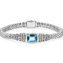 Gemstones<LAGOS Swiss Blue Topaz Caviar Bracelet | 6Mm