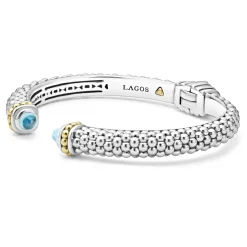 Cuffs<LAGOS Swiss Blue Topaz Cuff Bracelet | 8Mm