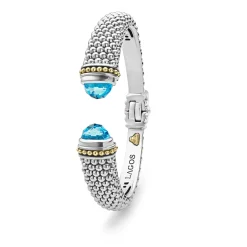 Cuffs<LAGOS Swiss Blue Topaz Cuff Bracelet | 12Mm