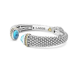 Cuffs<LAGOS Swiss Blue Topaz Cuff Bracelet | 12Mm
