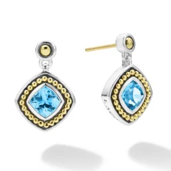 Gemstones<LAGOS Swiss Blue Topaz Drop Earrings