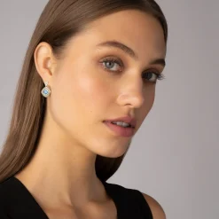 Gemstones<LAGOS Swiss Blue Topaz Drop Earrings