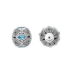 Gemstones<LAGOS Swiss Blue Topaz Earring Backs