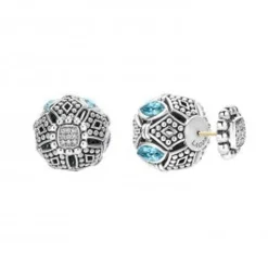 Gemstones<LAGOS Swiss Blue Topaz Earring Backs