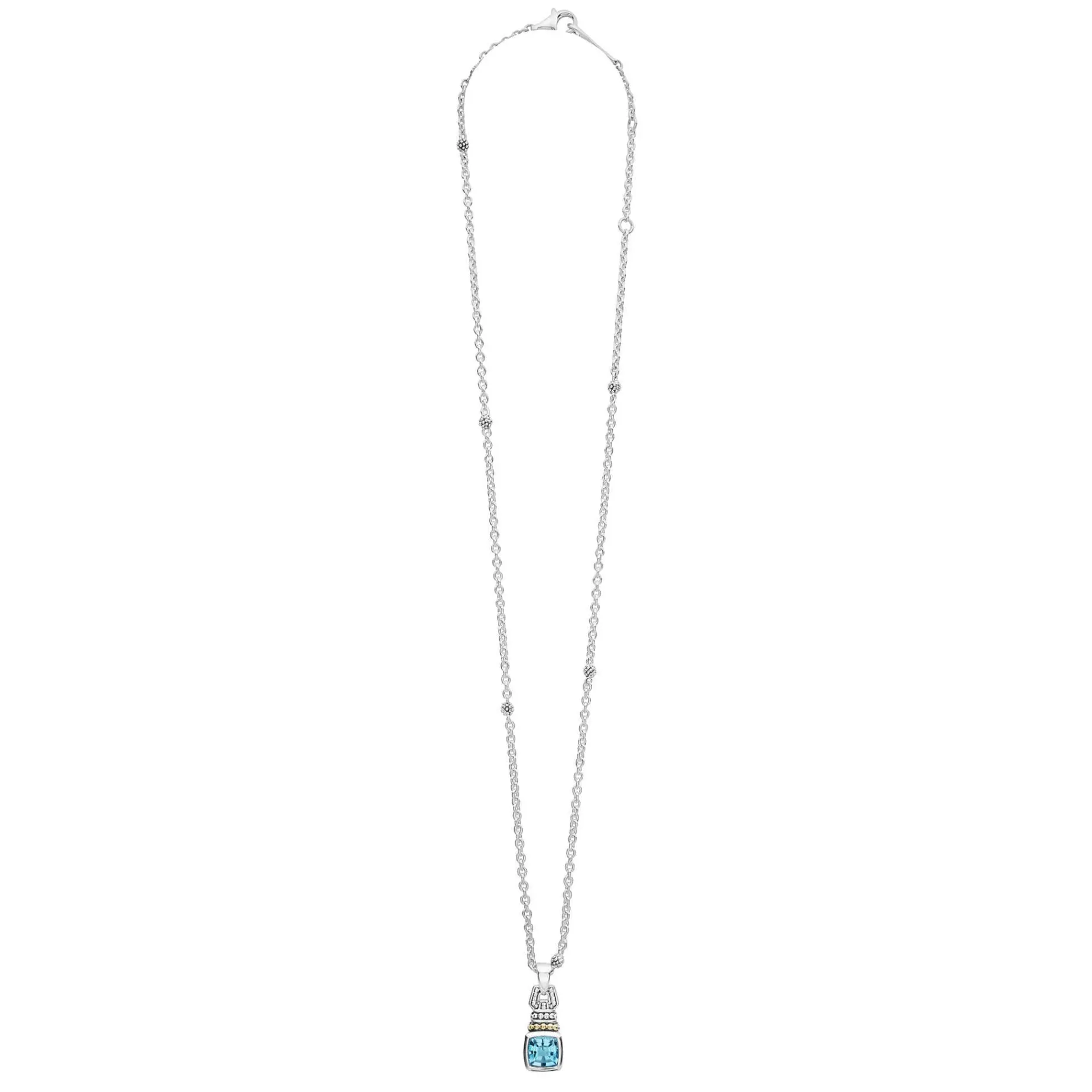 Caviar Necklaces<LAGOS Swiss Blue Topaz Pendant Necklace
