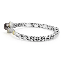 Diamonds<LAGOS Tahitian Black Pearl Diamond Caviar Bracelet | 6Mm