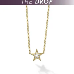 Diamonds<LAGOS The Drop 18K Gold And Diamond Star Chain Necklace