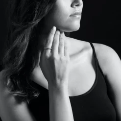 Caviar Rings<LAGOS Three Diamond Stacking Ring