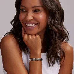 Diamonds<LAGOS Three Station Ceramic Diamond Bracelet | 9Mm