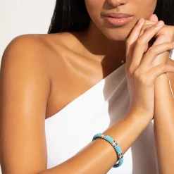 Diamonds<LAGOS Three Station Ceramic Diamond Bracelet | 9Mm