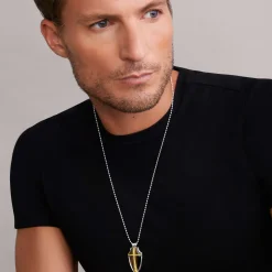 Amulets<LAGOS Tiger Eye Shield Amulet