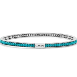 Gemstones<LAGOS Turquoise Bangle