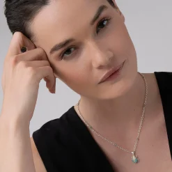 Diamonds<LAGOS Turquoise Beetle Diamond Pendant Necklace