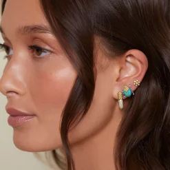 Gemstones<LAGOS Turquoise Beetle Stud Earrings