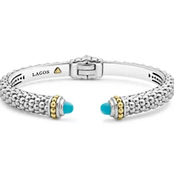 Gemstones<LAGOS Turquoise Cuff Bracelet | 8Mm