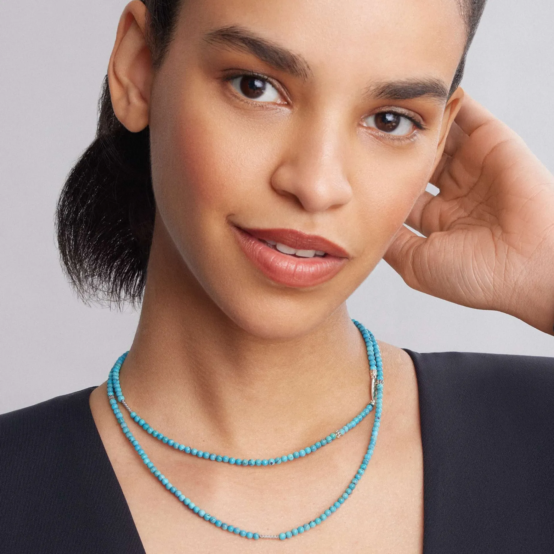 Caviar Necklaces<LAGOS Turquoise Necklace