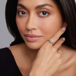 Caviar Rings<LAGOS Two-Tone Caviar Ball Ring