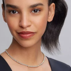 Caviar Necklaces<LAGOS Two-Tone Caviar Beaded Necklace | 5Mm